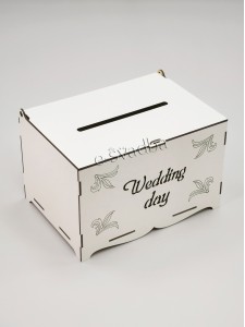 Скриня з різбленим малюнком «Wedding day» 09
