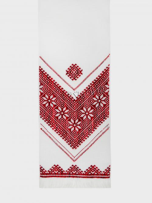 Рушник вишитий гладдю з орнаментом (142 x 25)