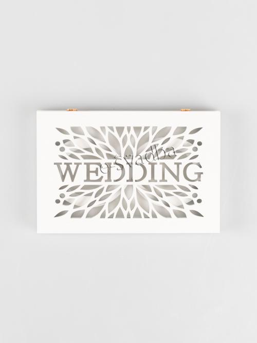 Весільна шкатулка для обручок «Wedding» 03